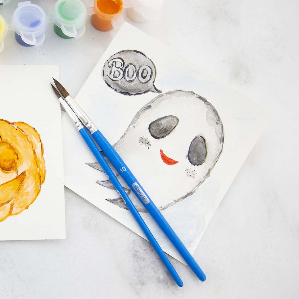 Round Natural Hair Paint Brush (5/Pack)