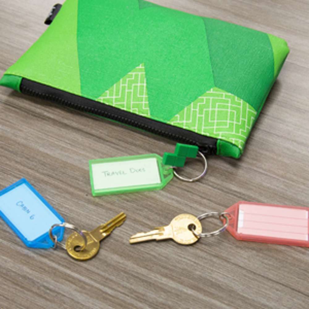 Key Tags with Holder & Label Window (6/Pack)