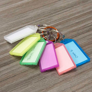 Key Tags with Holder & Label Window (6/Pack)