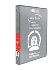 1/2" Grey 3-Ring View Binder w/ 2-Pockets
