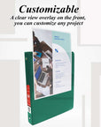 Binder View 0.5" Green 3-Ring w/ 2-Pockets