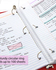 1/2" Red 3-Ring View Binder w/ 2-Pockets