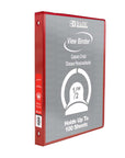 1/2" Red 3-Ring View Binder w/ 2-Pockets