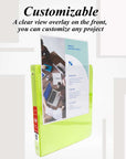 Binder View 0.5" Lime Green 3-Ring w/ 2-Pockets