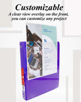 Binder View 0.5" Purple 3-Ring w/ 2-Pockets