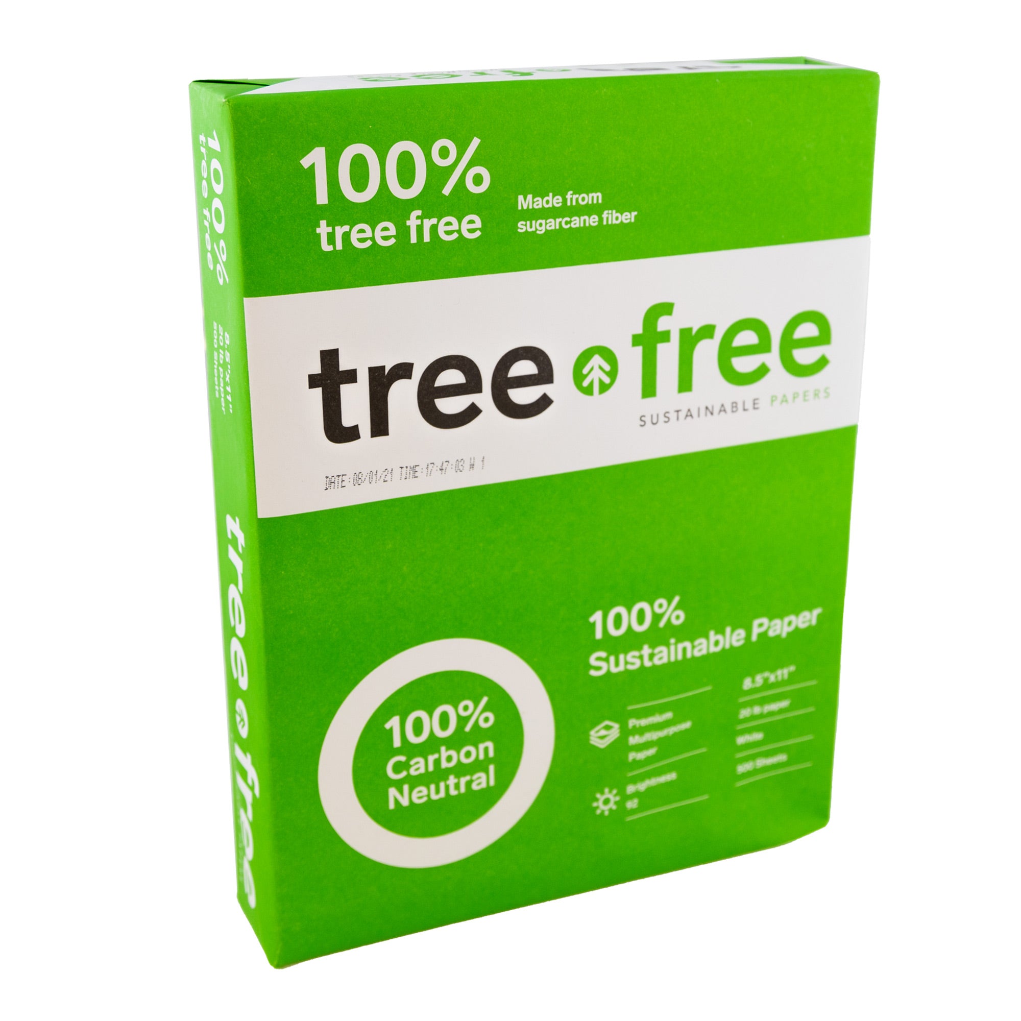 TREE FREE (92) 8.5" X 11" White Copy Paper (500 Sheets/Ream)