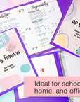 1.5" Purple 3-Ring View Binder w/ 2-Pockets