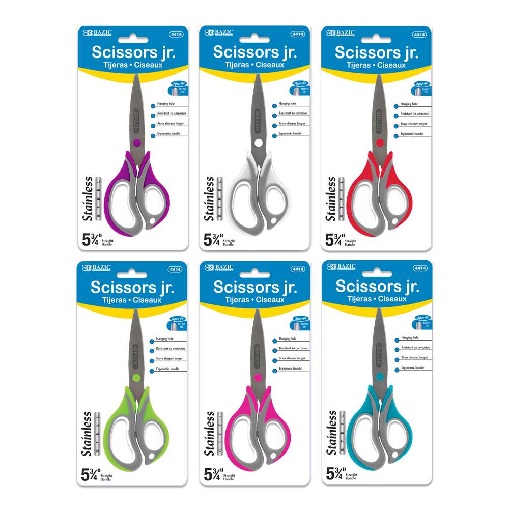 5-3/4" Two-Tone Soft Grip Kid's Scissors
