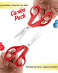 5" Blunt & Pointed Tip School Scissors (2/Pack)