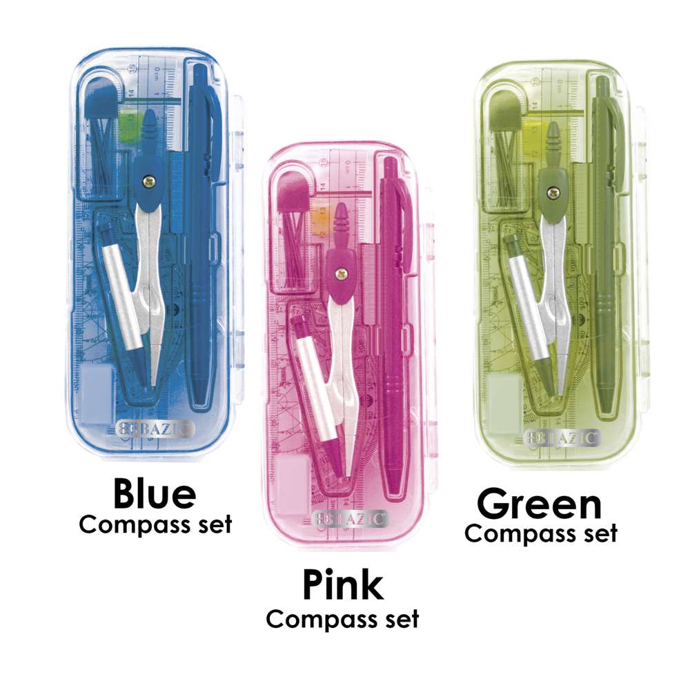 Bright Color 9 Pcs. Math Tool Sets