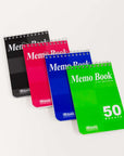 50 Ct. 4" X 6" Top Bound Spiral Memo Books (2/Pack)