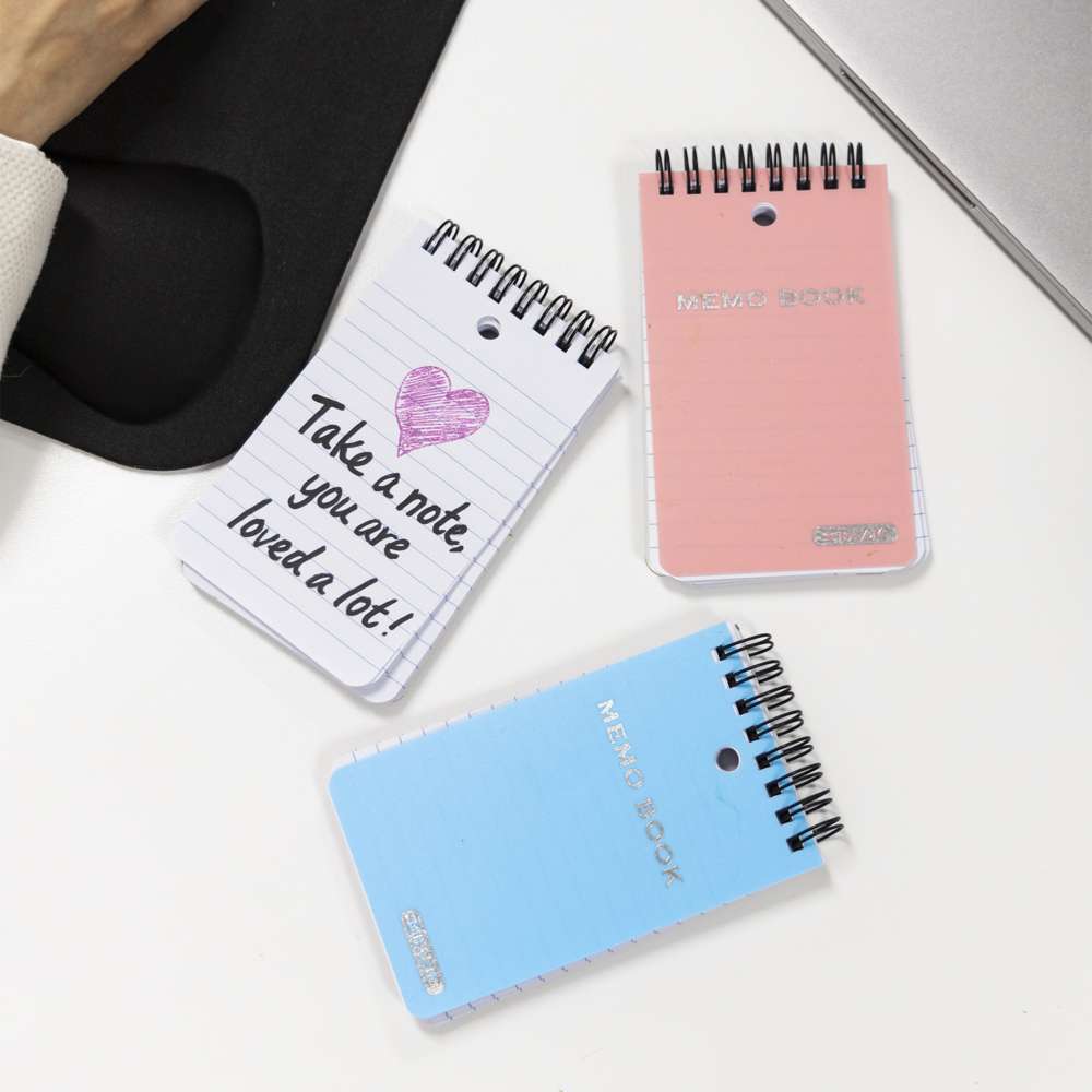 100 Ct. 3" X 5" Top Bound Poly Spiral Memo Books