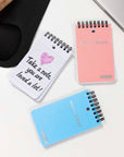100 Ct. 3" X 5" Top Bound Poly Spiral Memo Books