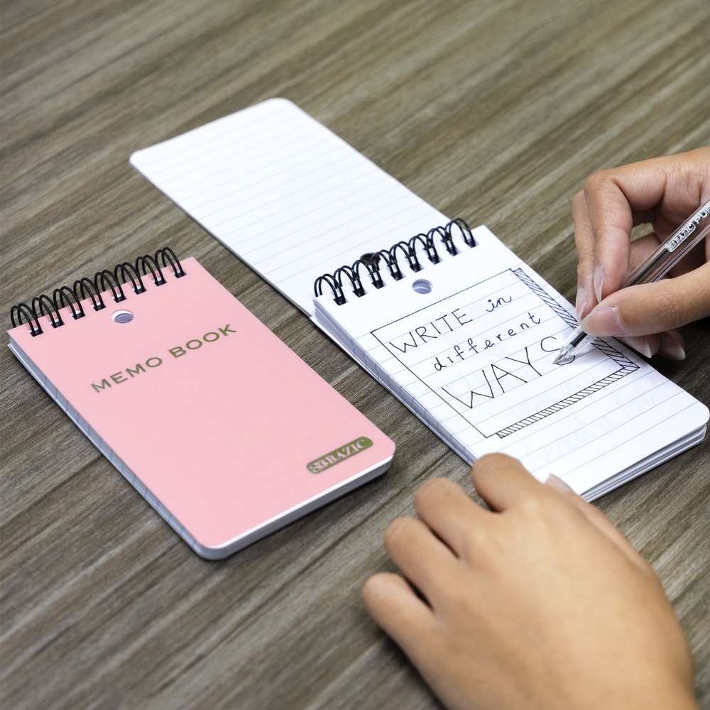 100 Ct. 3" X 5" Top Bound Poly Spiral Memo Books