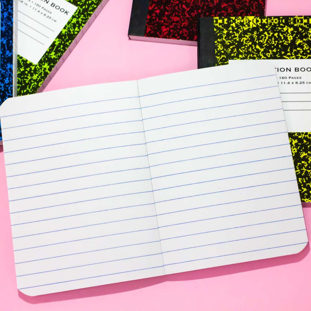 80 Ct. 4.5" x 3.25" Mini Marble Composition Book (2/Pack)