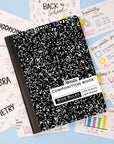 Composition Book W/R Black Marble 100 Ct.