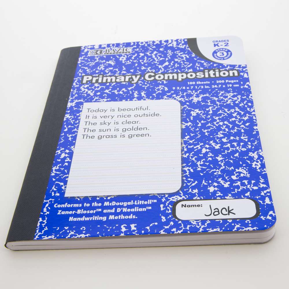 100 Ct. Primary Marble Composition Book