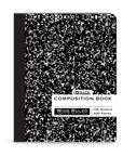 Composition Book W/R Black Marble 100 Ct.