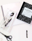 Composition Book C/R Black Marble Premium 100 Ct.