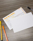 Ruled White Index Card 3" X 5" 200 Ct.