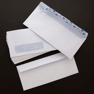 #10 Self-Seal White Single Window Envelopes (500/Pack)