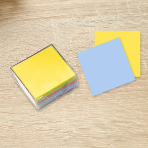 75mm X 75mm 300 Ct. Color Paper Cube w/ Tray