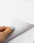 White Perforated Writing Pad 8.5" X 11.75" 50 Ct.