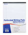 White Perforated Writing Pad 8.5" X 11.75" 50 Ct.
