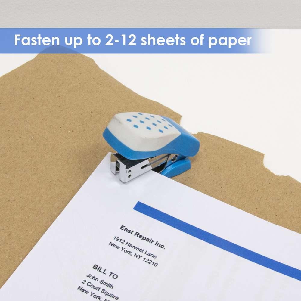 Mini Cushion Grip Standard (26/6) Stapler w/ 500 Ct. Staples