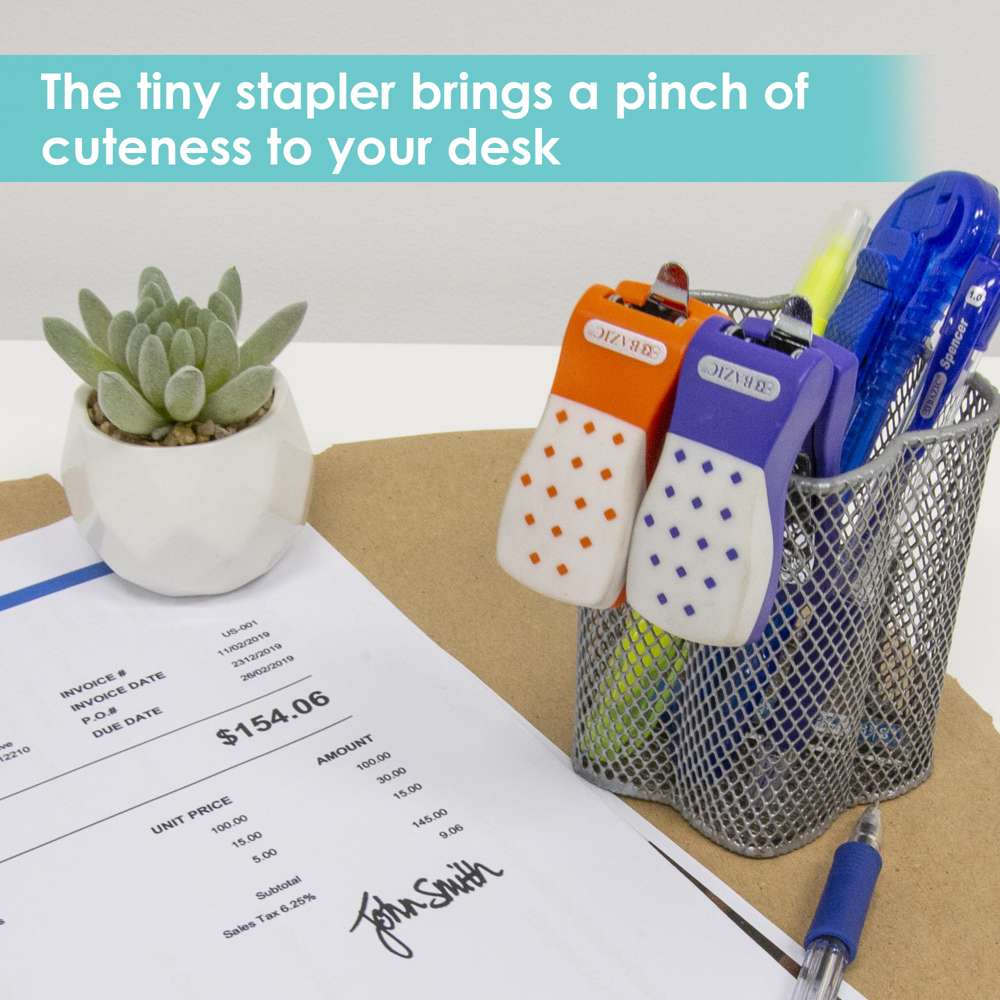 Mini Cushion Grip Standard (26/6) Stapler w/ 500 Ct. Staples