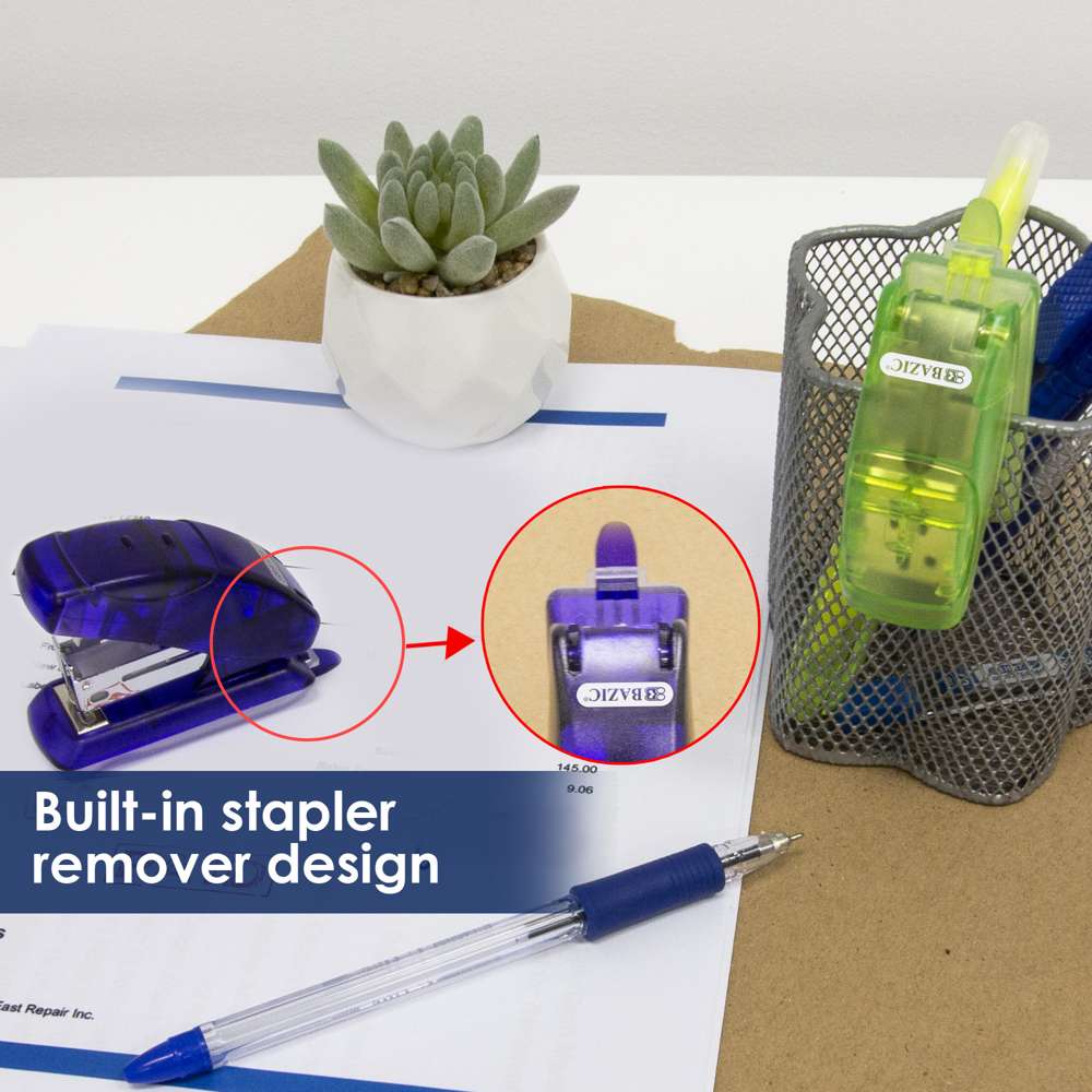 Mini Standard (26/6) Stapler w/ 500 Ct. Staples