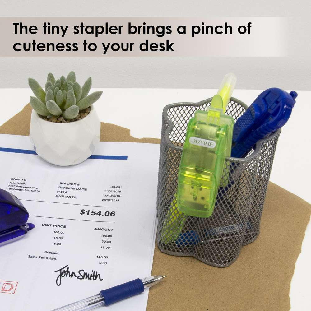 Mini Standard (26/6) Stapler w/ 500 Ct. Staples