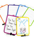 Double Sided Dry Erase Learning Board 7.4" X 10.3" w/ Marker