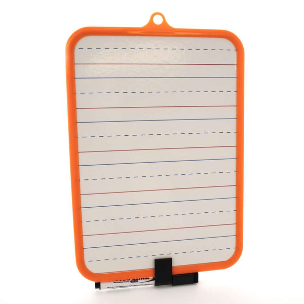 BAZIC Double Sided Dry Erase Learning Board 7.4" X 10.3" w/ Marker