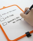 Double Sided Dry Erase Learning Board 7.4" X 10.3" w/ Marker