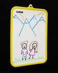 Double Sided Dry Erase Learning Board 7.4" X 10.3" w/ Marker