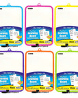 Double Sided Dry Erase Learning Board 7.4" X 10.3" w/ Marker