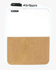 Dry Erase / Cork Combo Board 8.5" X 11" w/ Marker