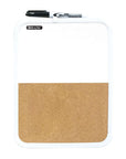 Dry Erase / Cork Combo Board 8.5" X 11" w/ Marker