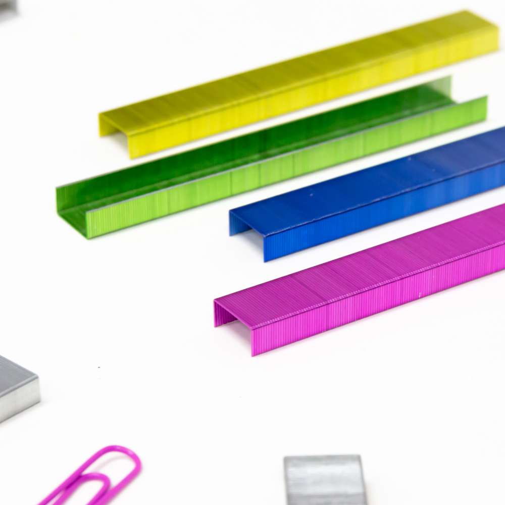 3000 Ct. Standard (26/6) Metallic Color Staples