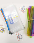 2 Oz./ 56.70 g Assorted Sizes and Colors Rubber Bands