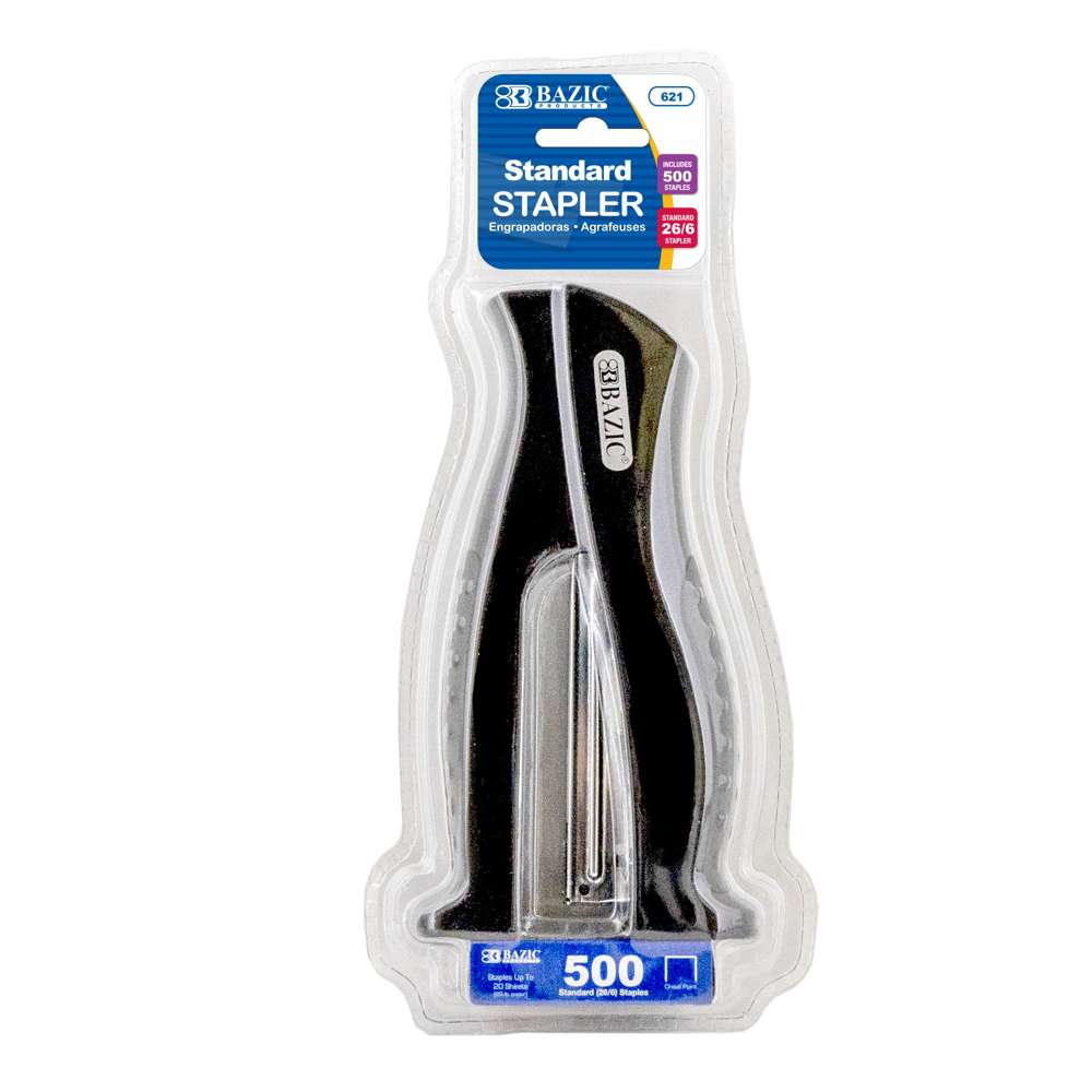 Stand-Up Standard (26/6) Full Strip Stapler w/ 500 Ct. Staples