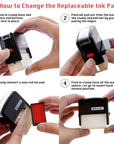 Received Self Inking Rubber Stamp (Red Ink)