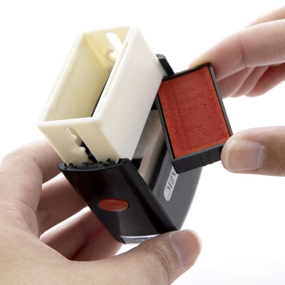 Paid Self Inking Rubber Stamp (Red Ink)