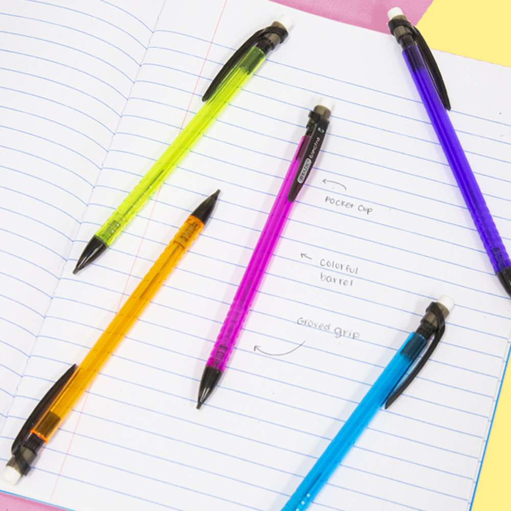 Electra 0.7 mm Fashion Color Mechanical Pencil (5/Pack)