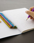 Metallic Glitter Wood Pencil w/ Eraser (8/Pack)