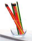Wood Pencil w/ Eraser Fluorescent (8/pack)