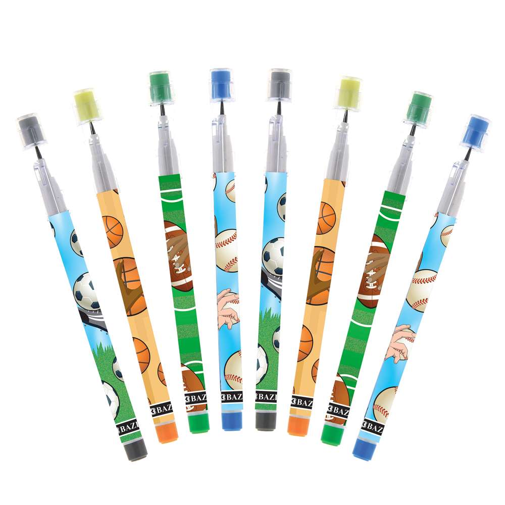 Sports Multi-Point Pencil (8/Pack)