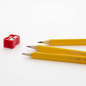 Yellow Pencil #2 Triangle Jumbo (3/Pack) w/ Sharpener
