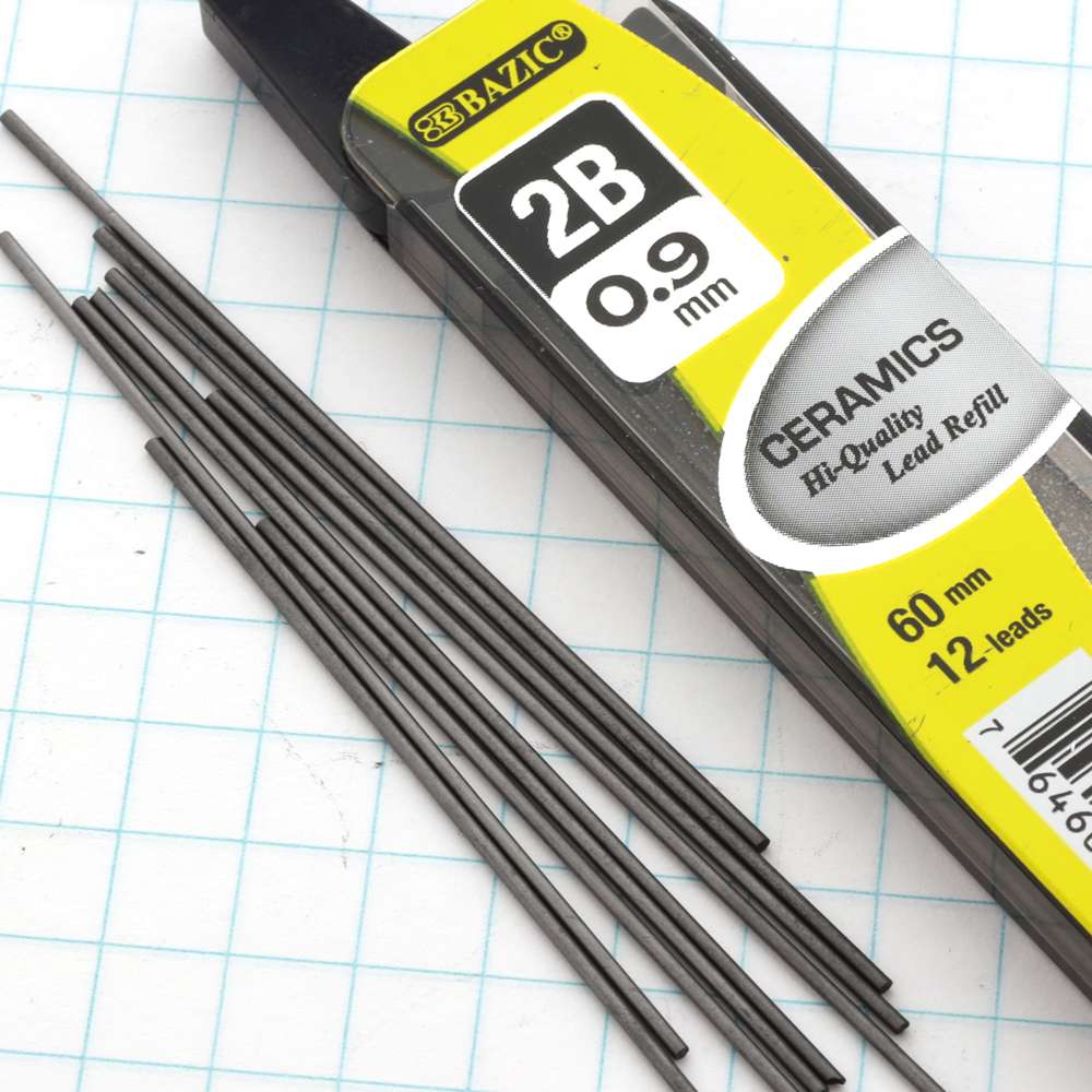 12 Ct. 0.9 mm Ceramics High-Quality Mechanical Pencil Lead (3/Pack)